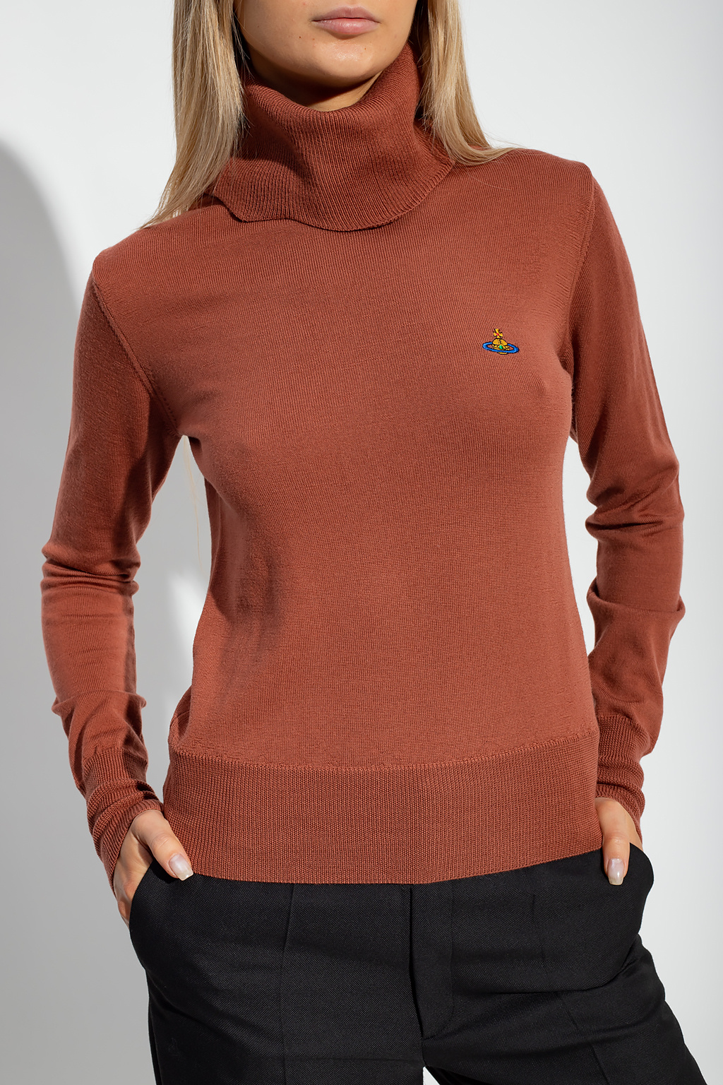 Vivienne Westwood 'Giulia' turtleneck sweater with logo | Women's